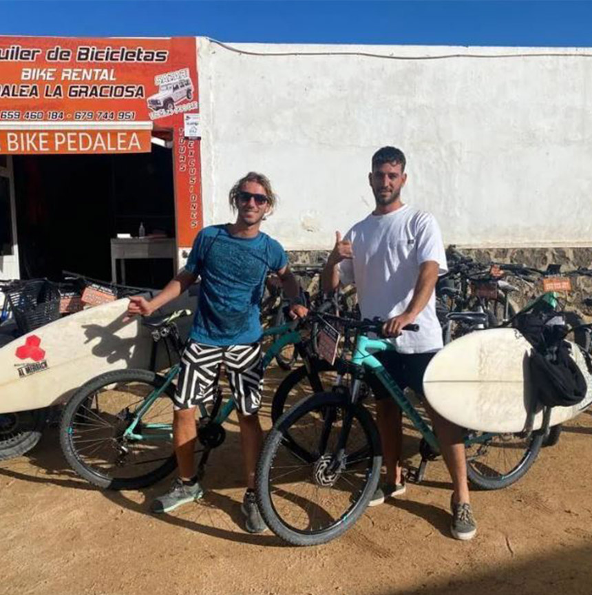 Rent A Bike -pedalea La Graciosa Tablas surf